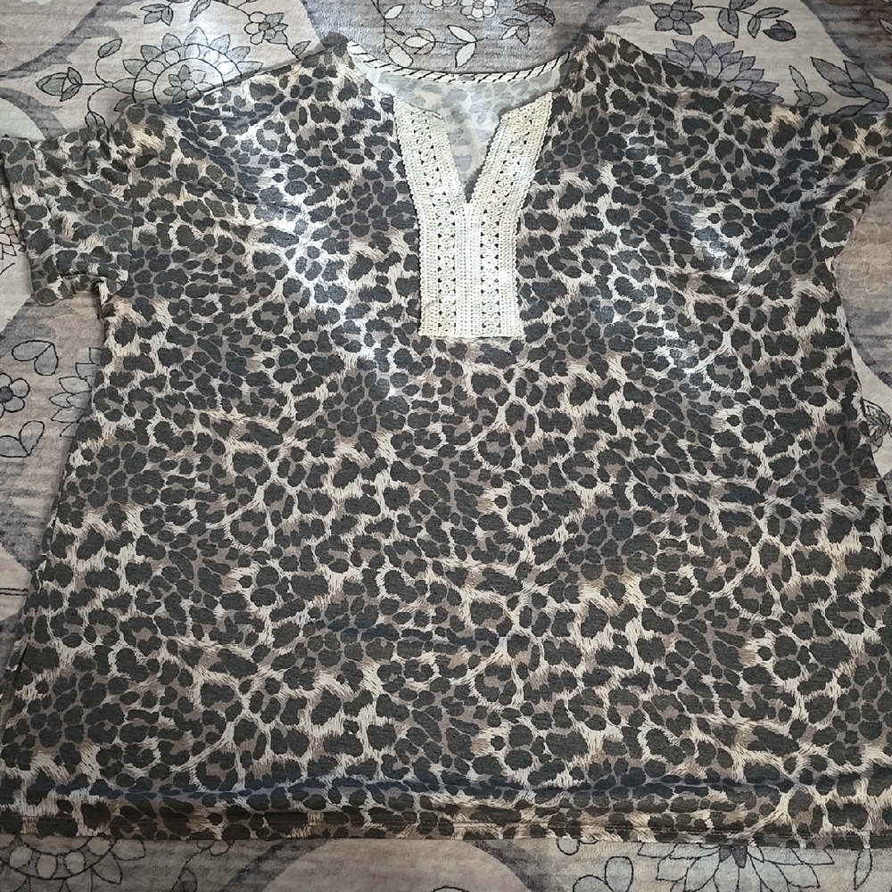 Multicolored Boxy Embellished Blouse